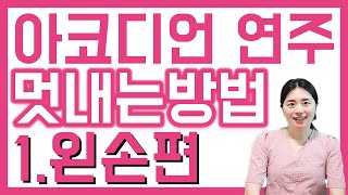 [아코디언레슨] - 아코디언 연주 쉽게 멋 내는 방법 (왼손편)