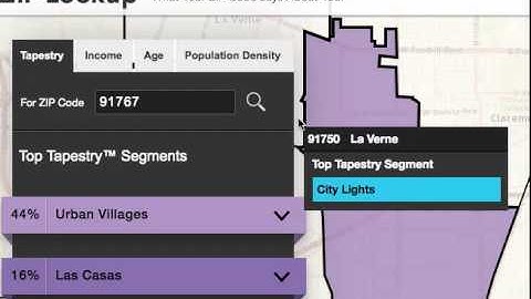 esri tapestry zip lookup