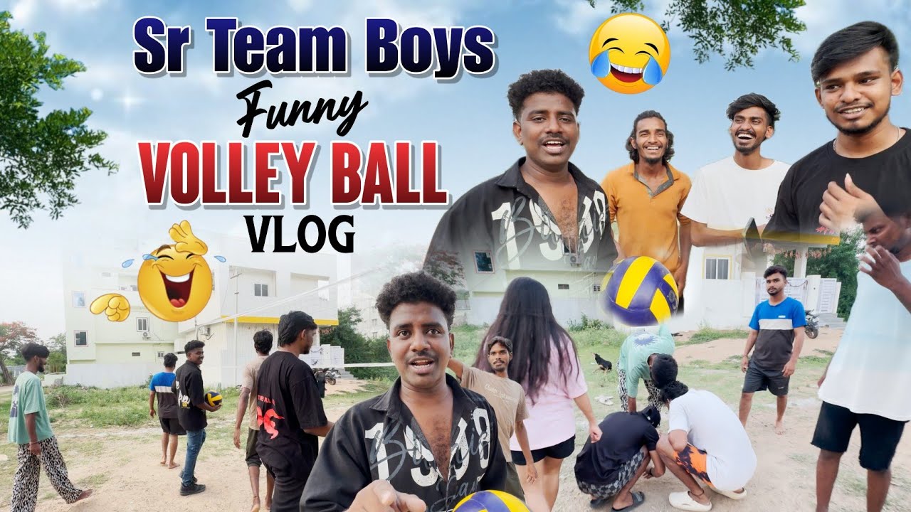 Sr Team Boys Funny Volley Ball Vlog MR MANU OFFICIALFULL ENTERTAINMEN EKKADA@rishi_stylish_official