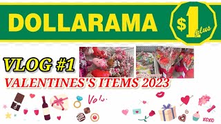 DOLLARAMA !2023 CANADA VALENTINES ITEMS ️ BY UROOSA'S vlog #1