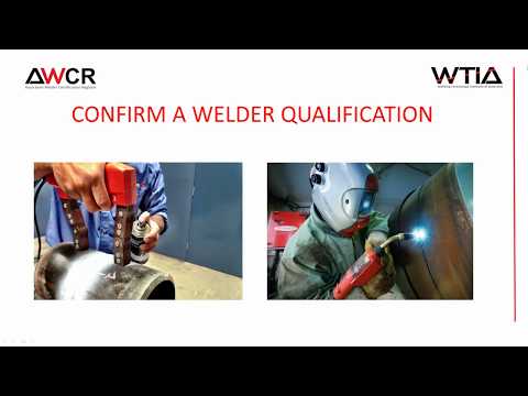 Confirm Welder Qualifications