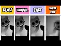 Sprunki PHASE 5 ALL Characters Slow to Super Fast!