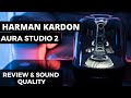 Harman Kardon Aura Studio 2 -  Unboxing - Review - Sound Test -  Bluetooth Home speaker 2018
