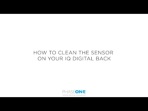 Support | How to clean the sensor on your Phase One Digital Back | Phase One