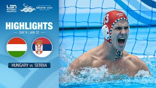 Hungary vs. Serbia Highlights | Quarter Finals | European Water Polo Championships 2024