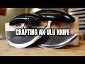 Handcrafted ulu knives with bison horn
