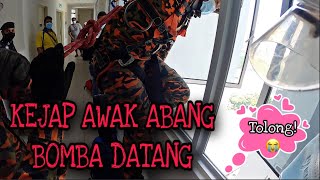 KEJAP YA AWAK! ABANG BOMBA DATANG JANGAN TERJUN! | MENYELAMAT DI TINGKAT 25 | CELORENG BOMBA |