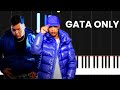 Floyymenor  gata only ft cris mj piano cover tutorial intru karaoke