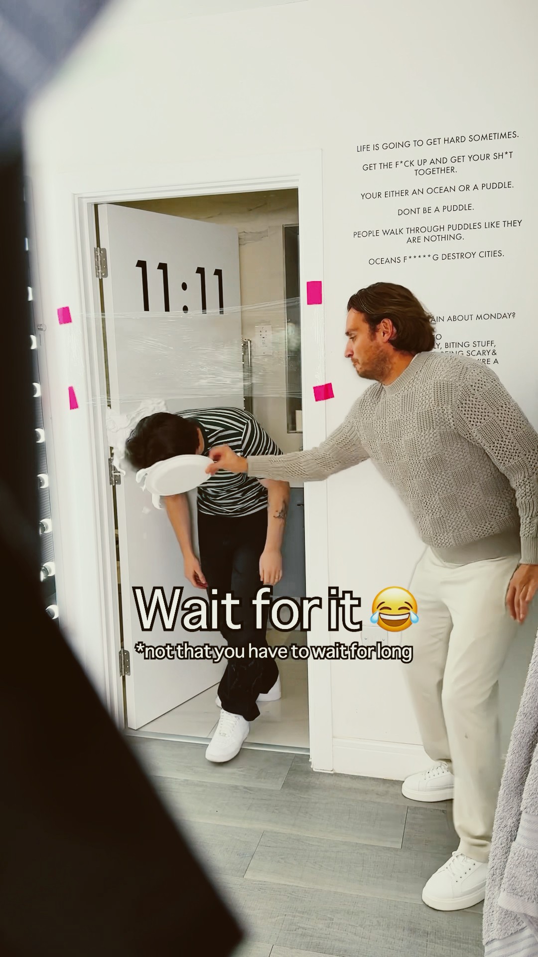 He walked straight into that… again ??