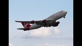 Virgin 747-400 take off, ATL - YouTube