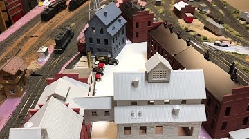 Model Railroad Adventures with Bill E28 - Model Railroad HO Scale 4x16 Layout end of 2019 Video