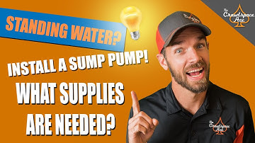 How to install a sump pump system in the crawl space