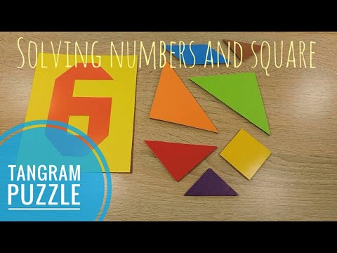 Tangram Puzzle Game Solving numbers as a solution