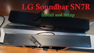 LG Soundbar SN7R Installation and 