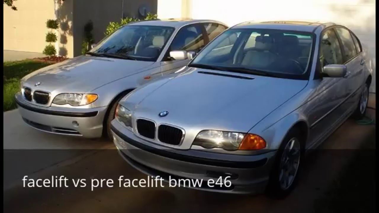 BMW E46 pre facelift vs facelift YouTube