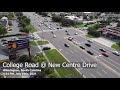 College rd  new centre dr from the sky  droneshots of wilmington