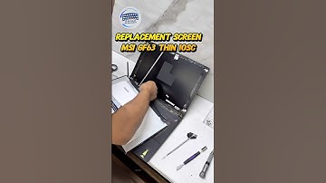 Screen Replacement Laptop MSI GF63 Thin 10SC #tips #tipsandtricks #screen #repair #tech