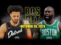 Boston Celtics Vs Detroit Pistons Full Game Highlights October 26 2025 NBA Season