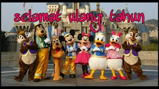 lagu selamat ulang tahun bersama badut Disney | lagu ulang tahun | parade Disney land
