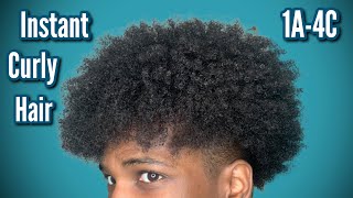 How To Get Curly Hair Instantly For ALL HAIR TYPES 1A - 4C