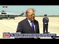 President Trump speaks to reporters ahead of RNC midterm convention