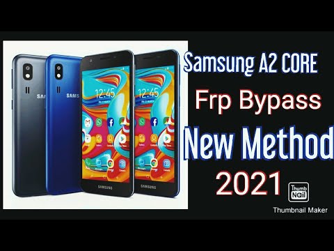 Samsung A2 Core Frp Bypass New Method 2021 Without PC.........