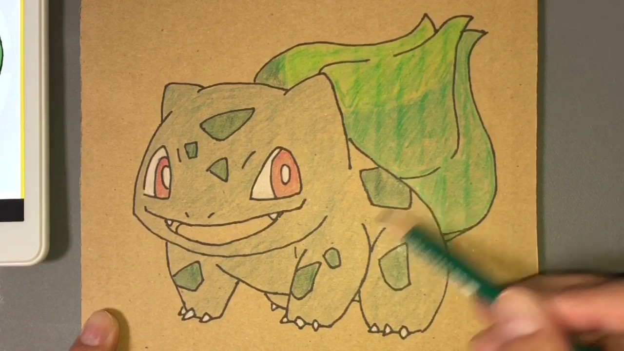 How To Draw Bulbasaur フシギダネ 虹パパ 78 Pokemon Youtube