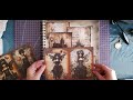PAGE ART COLLAGE, MON ELF GOTHIQUE. #artcollage #scrapbooking