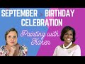 Painting watercolor flowers and making cards with @slappingpaintonpaper 