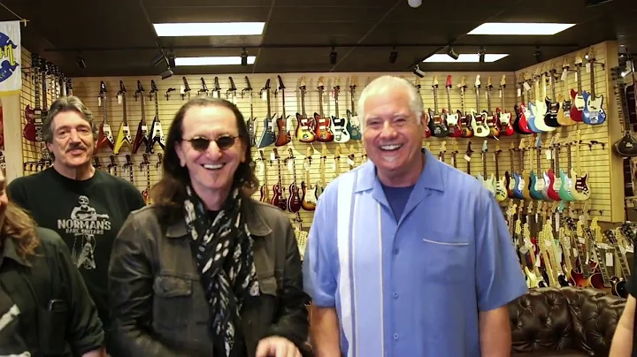 Geddy Lee from Rush visits Norman's Rare Guitars