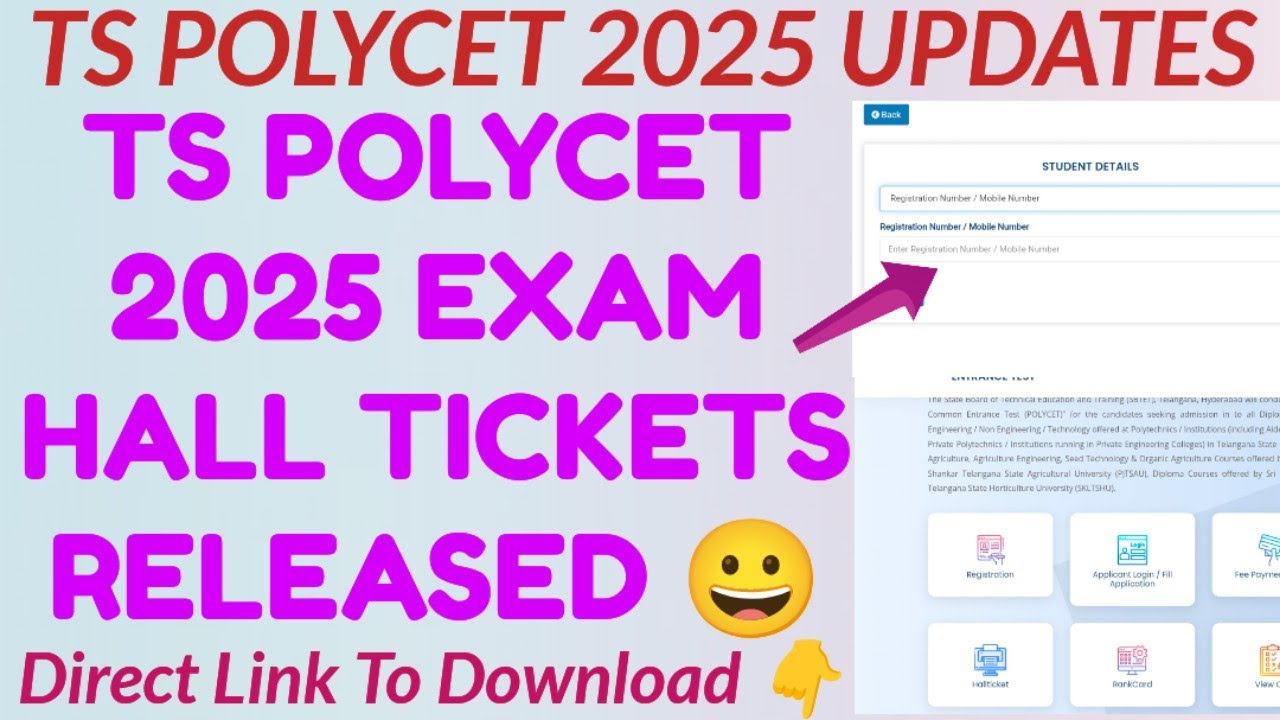 TS POLYCET 2025 Hall Tickets Released 😀| How to Download TS POLYCET 2025 Hall Tickets in Telugu 🔥