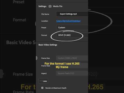 Best Export Settings for Instagram Reels, TikTok and YouTube Shorts - 2025 #premierepro