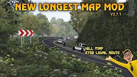 NEW LONGEST MAP MOD| V3.7.1| ETS 2 LEVEL MAP MOD|FULL DETAILED VIDEO