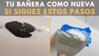 Cómo Reparar y Recuperar el Esmalte de tu Bañera de forma Barata y Fácil