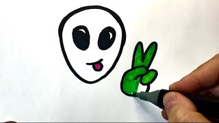 Как нарисовать инопланетянина