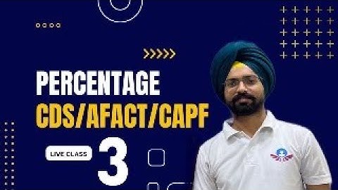 Percentage class 3 for CDS AFCAT CAPf IB