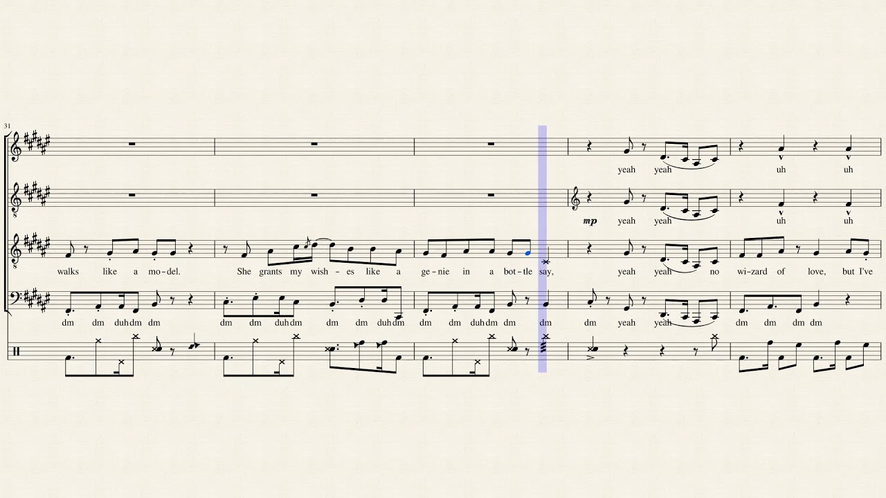 cheerleader pentatonix full sheet music w lyrics youtube cheerleader sheet music