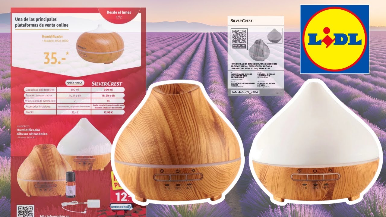 LIDL HUMIDIFICADOR DIFUSOR MEGAPRECIO