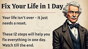 Fix Your Life in 1 Day || Graded Reader || Podcast Level 2 || Improve Your English Fluency ✅️ 