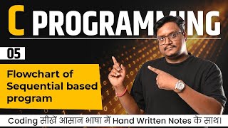 Lecture 5– Flowchart for Sequential Programming| Sequential Flowchart Explained| C Programming Basic