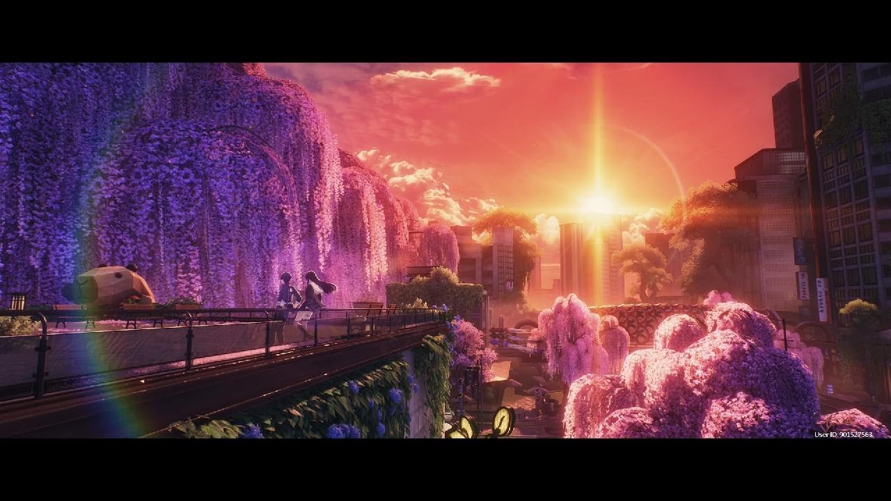 [4K] Wuthering Waves - Chisa and Male Rover Rooftop Scene 2