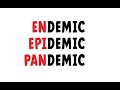 Endemic , Epidemic and Pandemic #shorts