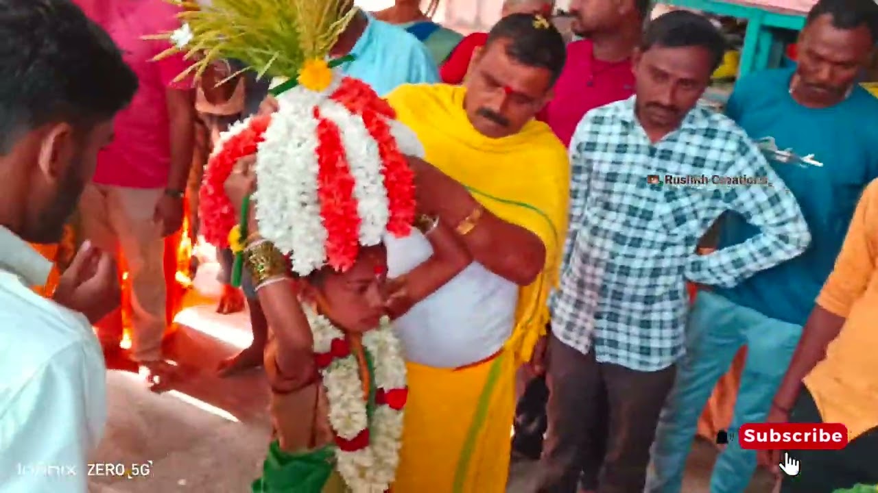 ಶ್ರೀ ಮುಳುಕಟ್ಟಮ್ಮ ದೇವಿ ಪುಟ್ಟ ಬಾಲಕಿಯರ ಮೇಲೆ ಬಂದಾಗ #rushithcreations