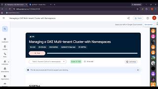 Managing a GKE Multi-tenant Cluster with Namespaces | Google Cloud Skills Boost Lab (GSP766) |