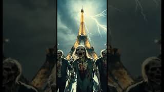 Surviving Inside the Eiffel Tower During a Zombie Apocalypse 🧟🗼#shorts #Zombie Apocalypse #Surviving