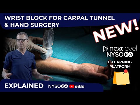 Image of Wrist Block for Carpal Tunnel & Hand Surgery Explained  - Crash course with Dr. Hadzic
