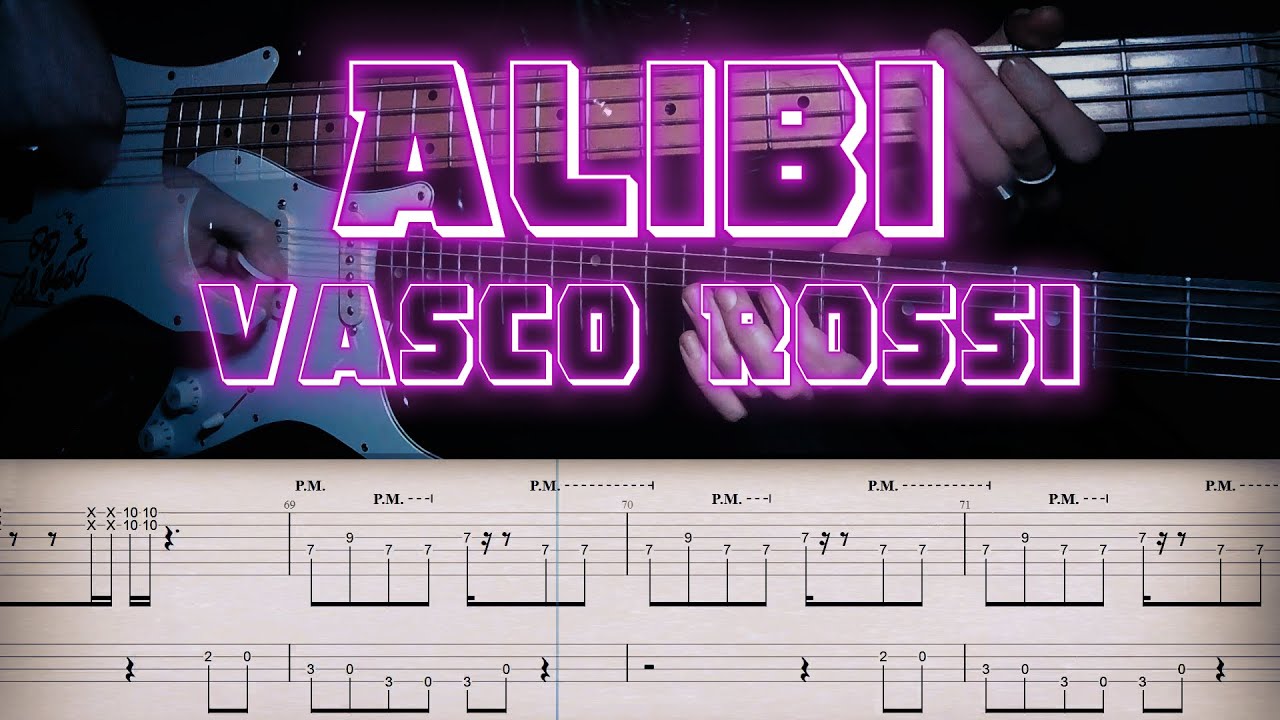 Alibi - Vasco Rossi | TAB Guitar & Bass | Cover | Tutorial - YouTube