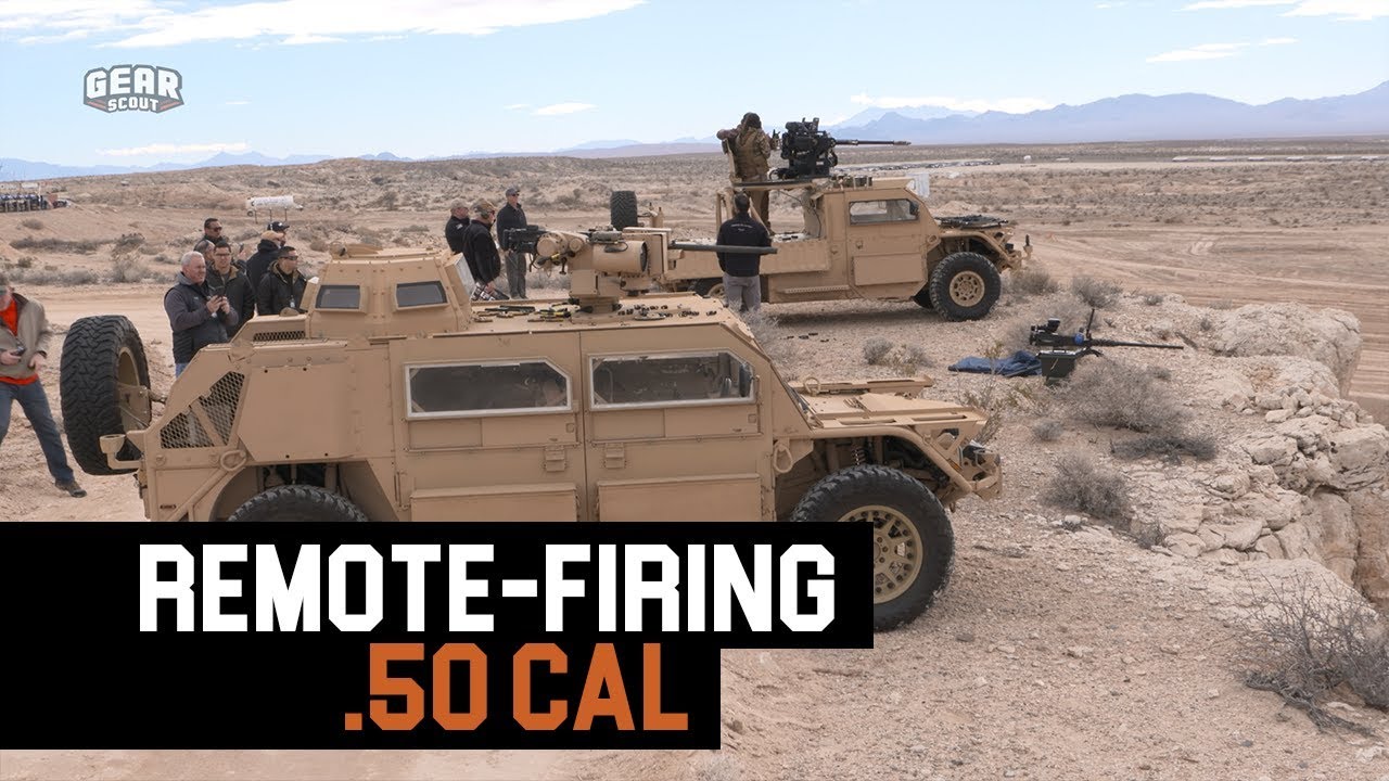This vehiclemounted .50 cal can target the enemy while keeping operators safe inside YouTube