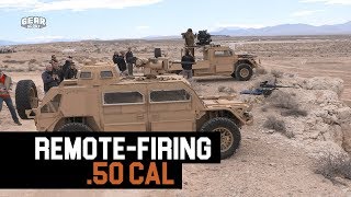This vehicle-mounted .50 cal can target the enemy while keeping operators safe inside
