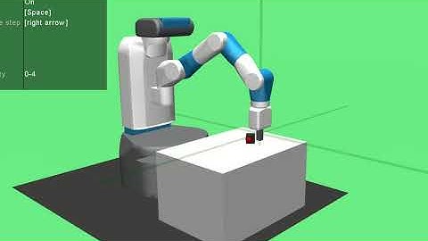 Pick and Place learned behavior in Fetch arm with demonstrations